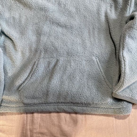 The Gap Fleece Pullover Womens Size Large Tall Baby Blue SOFT Athleisure NWT - Picture 6 of 7